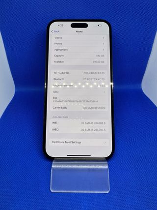 IPhone 14 Pro Max 512GB grigio siderale.