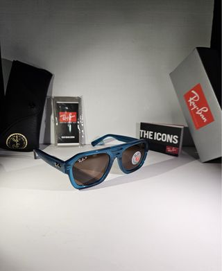 Occhiali Ray Ban Corrigan Blu Trasparent