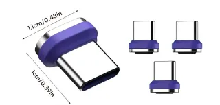3 Conectores Magnéticos USB-C