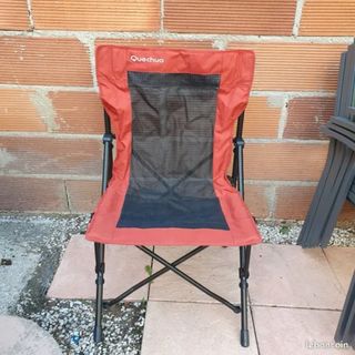 Silla de camping Quechua naranja