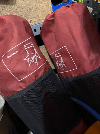 Silla de camping Quechua naranja