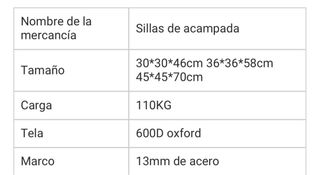 Silla de camping Quechua naranja