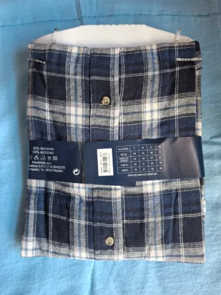 Camisa de franela a cuadros Talla M