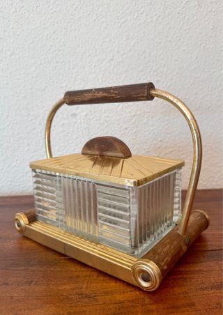 Antigua caja francesa Art Deco