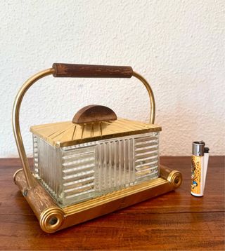 Antigua caja francesa Art Deco