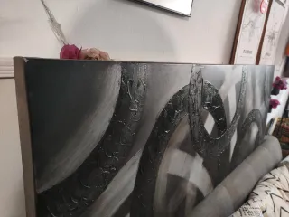 Cuadro abstracto grande tela