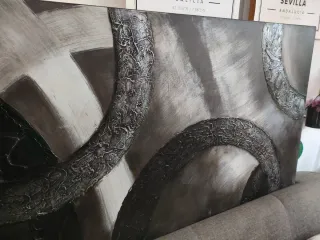 Cuadro abstracto grande tela