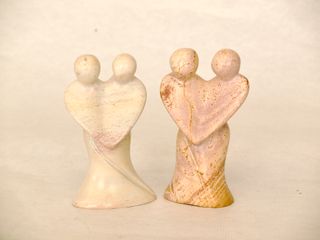 Figuras Corazón Piedra Kenia