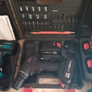 Taladro de impacto 2 Baterias 24V Li-ion