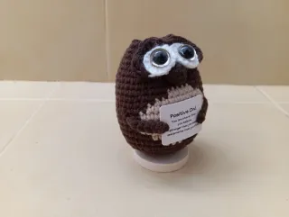 Pack crochet (ganchillo): Llavero/monedero y Búho.