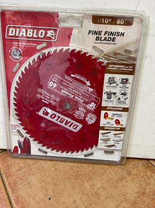 Disco Sierra Diablo 10 60T Fine Finish