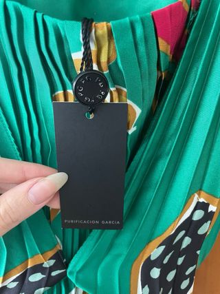 Vestido largo plisado Purificación Garcia