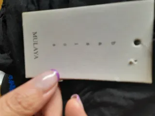 Camiseta Mulaya cruzada sin mangas negra