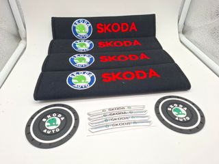 Set 10pz Accessori Auto Skoda Nuovi