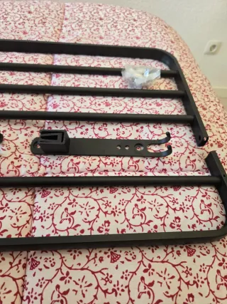 Toallero Baño Metal Negro 47cm