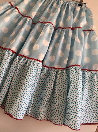 Falda Rociera Hecha a Mano