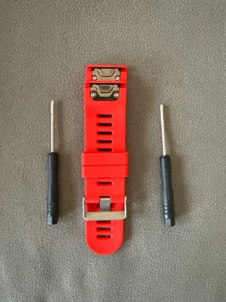 Correas para Garmin Fenix 5X Plus (Negro y Rojo)