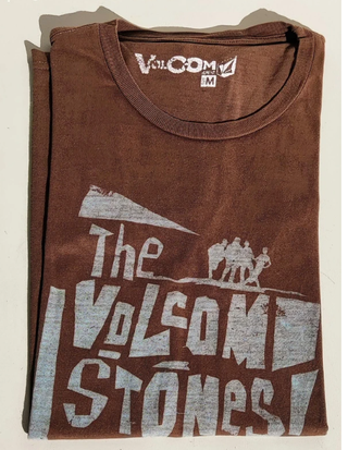 T-shirt Volcom Stones Marrone M - Stile Vintage