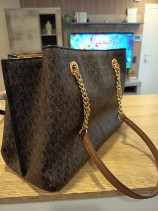Bolso Michael Kors Marrón y Dorado