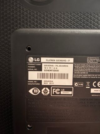 Monitor LG LED 2013 Negro