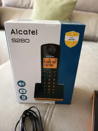 Teléfono Inalámbrico Alcatel S280 Negro