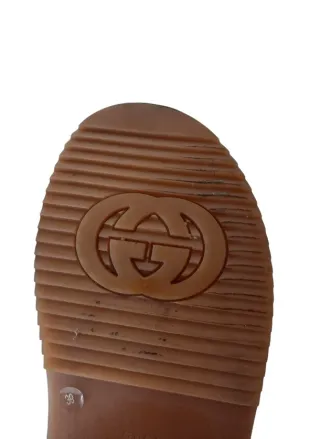 Sandalias Gucci Beige y Marrón