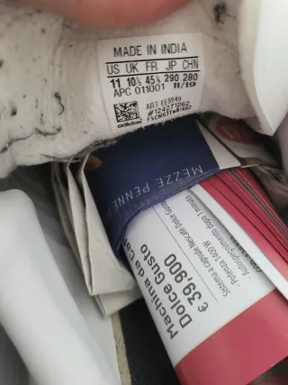 Scarpe Adidas Uomo 45.5 Bianco/Verde