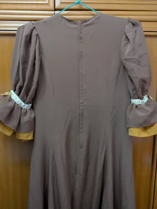 Traje de Flamenca Marrón Talla Única