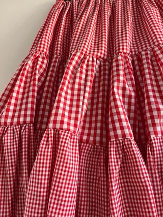 Falda canastera hecha a mano a estrenar