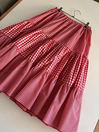 Falda canastera hecha a mano a estrenar