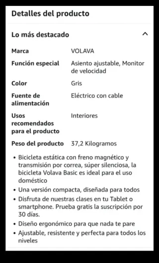 Bicicleta Volava Smart Bike