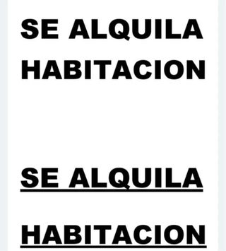 Se alquila habitación