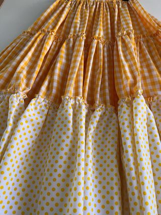 Falda canastera hecha a mano