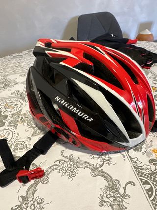 Conjunto de Ciclismo-casco, culotte y guantes