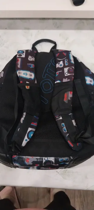 Mochila escolar Totto con estampado de videojuegos