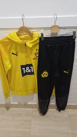 Conjunto chándal Puma hombre amarillo y negro