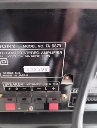 Sistema Hifi Sony Nero