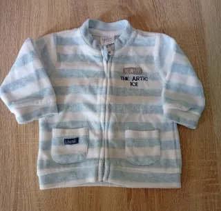 Conjunto chándal bebé rayas azul y blanco