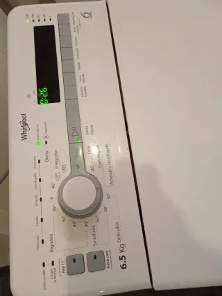 LAVADORA WHIRLPOOL de 6,5 kilos y 1200 rpm Clase A