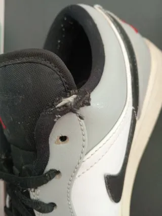 Zapatillas Jordan 1 Low Gris Blanco