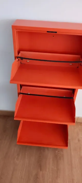 Zapatero Metálico Naranja