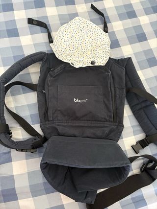 Mochila porta bebés azul oscura marca bbest.