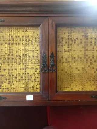 Mueble Rinconero Madera y Cristal