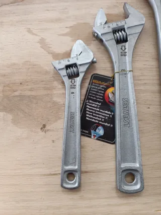 Juego 3 Llaves Inglesas Ajustables Servest