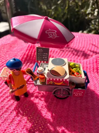 Playmobil Vendedor Crepes Carrito