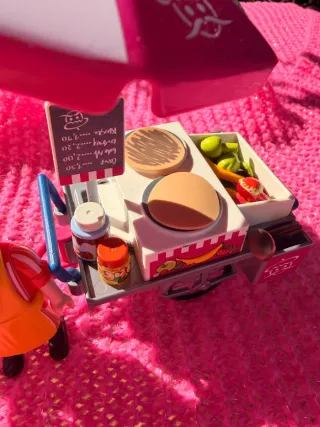 Playmobil Vendedor Crepes Carrito