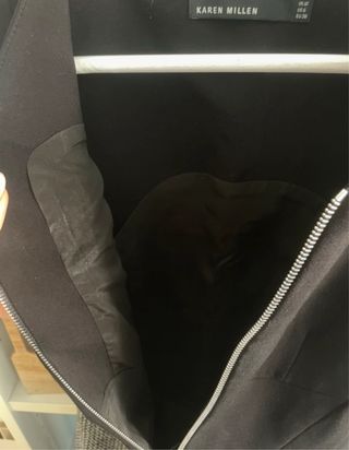 Vestido Karen Millen Negro y Gris