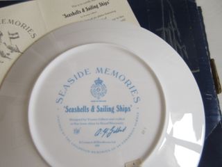 Piatto Royal Worcester Seashells & Sailing Ships 6