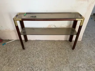 Estantería Vintage Cristal y Madera