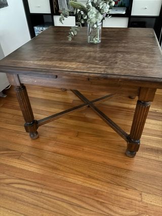 Mesa madera maciza extensible